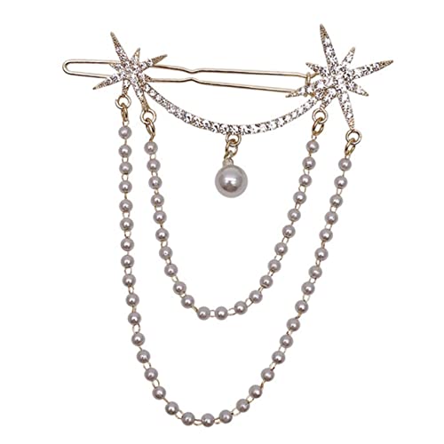 Gogogmee Elegante Haarnadel Damen Dekorative Haarspangen Mädchen Haarschmuck Kette Quaste Gogogmee Elegante Haarnadel Damen Dekorative Haarspangen Mädchen Haarschmuck Kette Quaste von Gogogmee