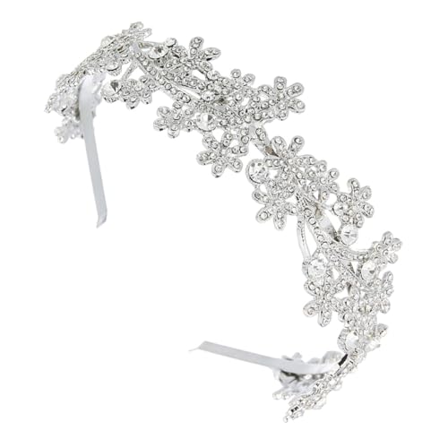Gogogmee Stylisches Damen Haarband mit Funkelnden Strasssteinen Vintage Blumen Design Langlebiges Leichtes Haarschmuck für Hochzeit Party Abschlussball und Festliche Anlässe von Gogogmee