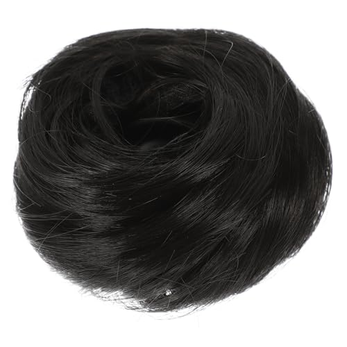 Gogogmee Synthetischer Haar dutt Hochtemperaturfaser Hairpiece für Voluminösen Pferdeschwanz Einfach zu Stylen Natürlich Schwarzer Haarknoten für Damen und Mädchen von Gogogmee