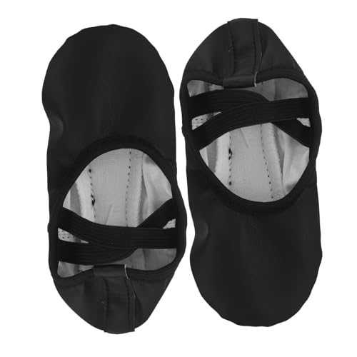 Gogogmee Tanzschuhe Ballett Tanzschuhe Damen Ballettschuhe Damen Ballerinas Ohne Schnürung Ballettschuhe Für Mädchen Ballerinas Polyester Schwarz von Gogogmee