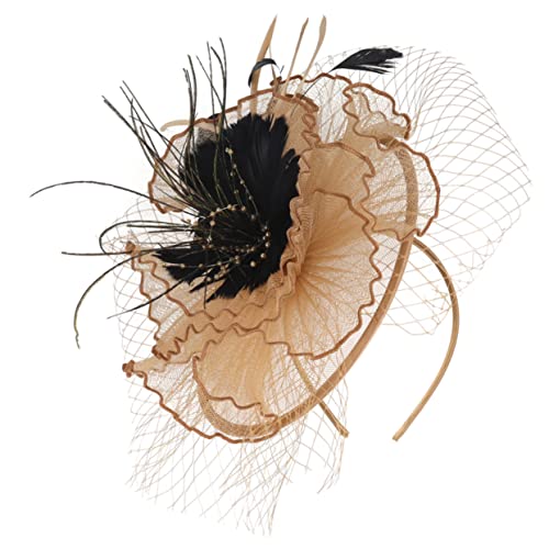 Gogogmee Tea Party Fascinator Hut Mit Abnehmbarem Clip Und Haarreif Elegantes Accessoire Für Hochzeiten Und Cocktailpartys Vielseitig Für Damen von Gogogmee