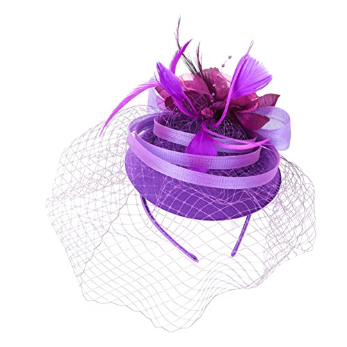 Gogogmee Tea Party Fascinator Haarschmuck Mit Abnehmbarem Clip Und Zarten Federn Elegantes Accessoire Für Hochzeiten Cocktailpartys Und Besondere Anlässe von Gogogmee