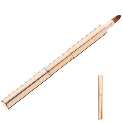 Gogogmee Tragbarer Kompakter Einziehbarer Lippenpinsel für Damen Vielseitiger Make up applikator für Lippenstift Lipgloss Lippenbalsam Leicht zu Verstauen und Hautfreundlich für Reisen und von Gogogmee