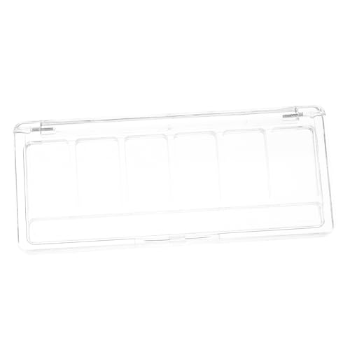 Gogogmee Transparente Augenpalette mit Sechs Fächern Kosmetik Organizer für Lidschatten Blush und Concealer für Reisen Kompakte Make Up Palette aus Kunststoff von Gogogmee