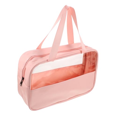 Gogogmee Transparente Kosmetiktasche Groß aus PU Leichter Reise Kulturbeutel mit Großer Kapazität Hängender Make Up Organizer für Damen Tragbarer Schminkbeutel für Outdoor und Business von Gogogmee