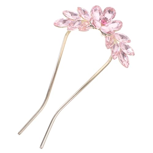 Gogogmee U förmige Haarnadel mit Strassbesatz Französischer Brautschmuck Großer Haarstecker für Damen Fester Sitz Eleganter Hochzeits haarschmuck Vielseitig für Steckfrisuren und Festliche von Gogogmee