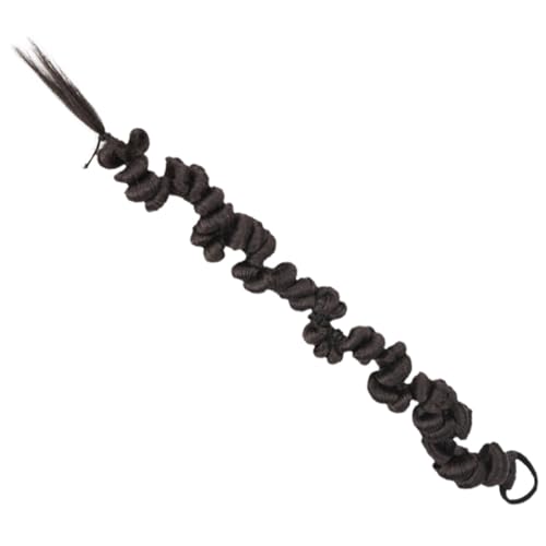 Gogogmee Unregelmäßige Geflochtene Pferdeschwanz haarverlängerung mit Haargummi Langes Synthetisches Zopf haarteil Weiches Modisches Haarteil für Frauen Einfaches Styling für Alltag und von Gogogmee