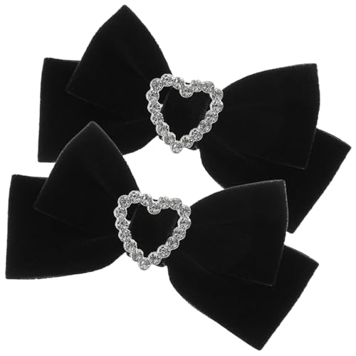 Gogogmee Velours Haarspangen Rote Haarschleifen Alligator Clips für Mädchen Sanftes Metall Material Elegante Haarschmuck für Alltag und Festliche Anlässe von Gogogmee