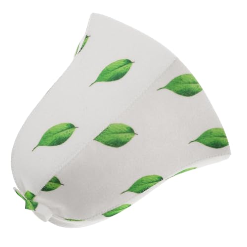 Gogogmee Verdickter Filz Saunahut mit Thermodruck Hochsaugfähig Atmungsaktiv Wasserabsorbierend für Damen und Herren Grüner Badehaus Hut für Sauna und Dampfbad Komfortable Kopfbedeckung von Gogogmee