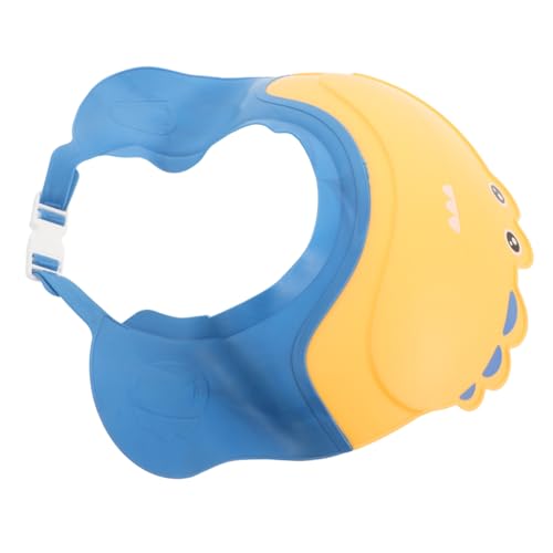 Gogogmee Verstellbare Duschhaube aus Weichem Wasserdichtem Material mit Breiter Krempe für Augenschutz und Ohrenschutz Wiederverwendbare Badekappe für Kleinkinder und Junge Mädchen von Gogogmee
