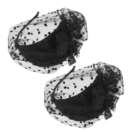 Gogogmee 2stücke Vintage Lace Bow Fascinator Haarreif Mit Netzschleier Für Für Hochzeiten Teepartys Und Besondere Anlässe Eleganter Haarschmuck Für Braut Und Gäste von Gogogmee