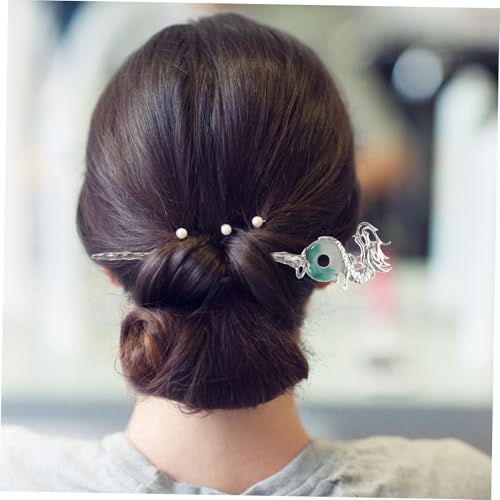 Gogogmee Vintage Chinesische Haarnadel aus robustem Metall Klassische Haarnadel für Dutt und Haarstyling Eleganter Haarschmuck für Damen und Mädchen mit rutschfester Passform für von Gogogmee