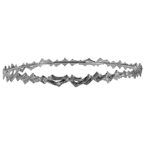 Gogogmee Vintage Crown Haarreif Damen Rutschfester Metall Wellen Design Gedrehte Handwerkskunst Minimalistisches Retro Haaraccessoire für Make Up Sport Alltag und Gesichtsreinigung von Gogogmee