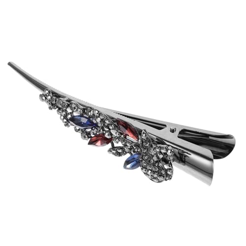 Gogogmee Vintage Großer Haarklammer mit Funkelnden Kristallen Metall Haarklammer für Damen Eleganter Bling Haarschmuck für Dickes und Langes Haar Geeignet für Geburtstage und Partys von Gogogmee