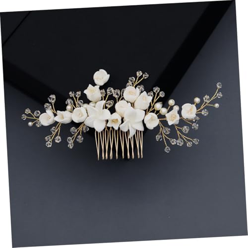Gogogmee Vintage Haarkamm Goldfarben mit Blumen design Eleganter Brautschmuck für Hochzeiten Partys und Festliche Anlässe Filigraner Haarschmuck für Bräute und Gäste Geeignet für Besondere von Gogogmee