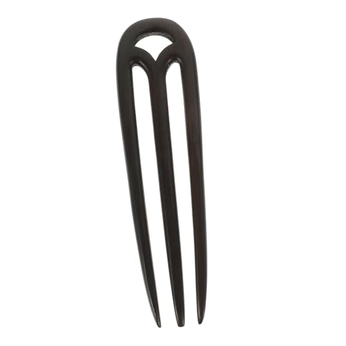 Gogogmee Vintage Haarschmuck aus Schwarzem Sandelholz Zinkige Haarnadel Dekorativer Haarschieber für Damen Retro Haarstäbchen für Alltag Partys und Besondere Anlässe von Gogogmee