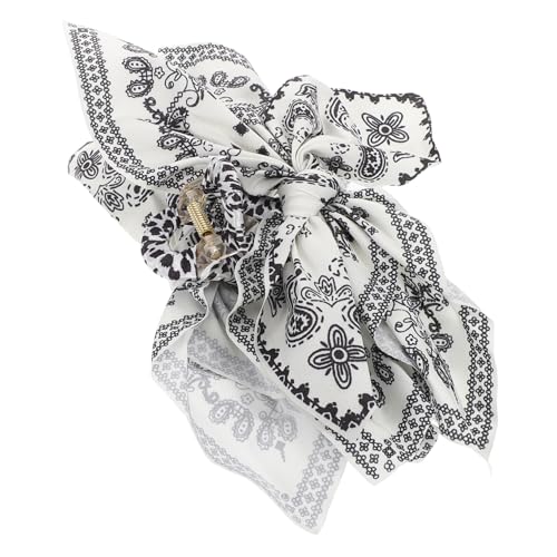Gogogmee Klassische Paisley-herz-haarspange Mit Schleife Vintage-haarschmuck Rutschfeste Haarspange Für Damen Doppelseitiges Design Für Verschiedene Frisuren von Gogogmee