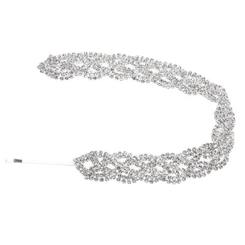 Gogogmee Wasserstrahl strass zopf haarband Clip Damen Modisch Langlebig Metalllegierung Haarschmuck für Pferdeschwanz Styling von Gogogmee