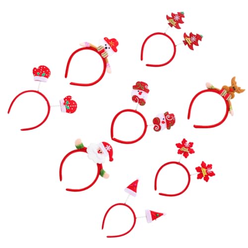 Gogogmee 8stücke Weihnachts-haarreife Mit Niedlichen Motiven Kreative Haarbänder Für Mädchen Zu Weihnachten Für Festlichkeiten Und Partys Und Zu Tragen von Gogogmee