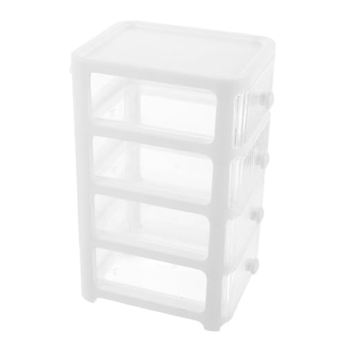 Gogogmee Weißer Make up Organizer mit Transparenter Kosmetik Schmuckaufbewahrung Multifunktionale Aufbewahrungsbox für Badezimmer und Schminktisch Eleganter Moderner Stil Praktischer von Gogogmee