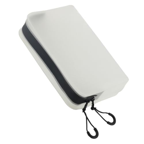 Gogogmee Weißer Transparenter Waschbeutel aus Eva mit Doppeltem Reißverschluss Multifunktionale Kosmetiktasche für Damen Großer Kulturbeutel für Reisen Leicht Strapazierfähig für Camping von Gogogmee