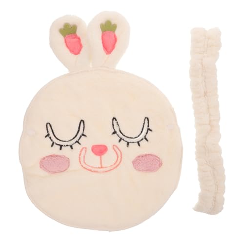 Gogogmee Wiederverwendbare Gesichtsmaske aus Weichem Handtuch mit Süßem Design und Fixierband für Heiße oder Kalte Kompressen Feuchtigkeitsspendend und Vielseitig für Gesichtsdampfbäder von Gogogmee