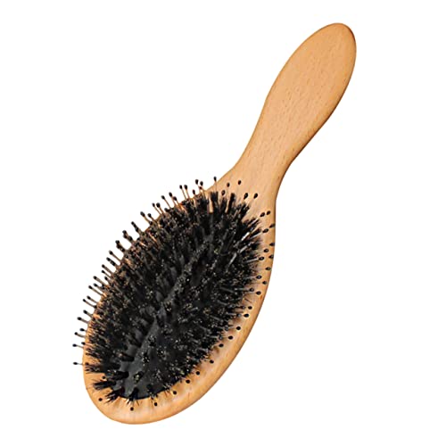 Gogogmee Wildschweinborsten Haarbürste Mit Massagekamm Für Lockenhaar Wiederverwendbarer Damen-kamm Tragbare Paddelbürste Für Haartypen von Gogogmee