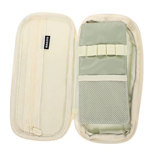 Gogogmee Stiftetasche Mit Großer Kapazität Pastellfarben Gemischte Federmäppchen Aufbewahrungs-Organizer Für Make-up-Pinsel Grün von Gogogmee