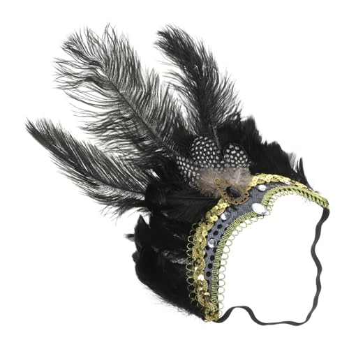 Gogogmee hochzeitshaar schmuck Kopfschmuck für Geburtstage Kopfschmuck mit Diamanten Bühnenperformance Kopfschmuck Stirnband Party-Fascinator-Kopfschmuck Party Stoff von Gogogmee