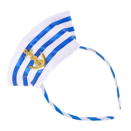 Gogogmee Kapitänsmützen-stirnband Matrosenmützen-stirnbänder Kapitänsmützen-haarreifen Cosplay-matrosenmützen-stirnbänder Matrosenmützen-haarreifen Yachtmützen-stirnband Für Party-kostüm-zu von Gogogmee