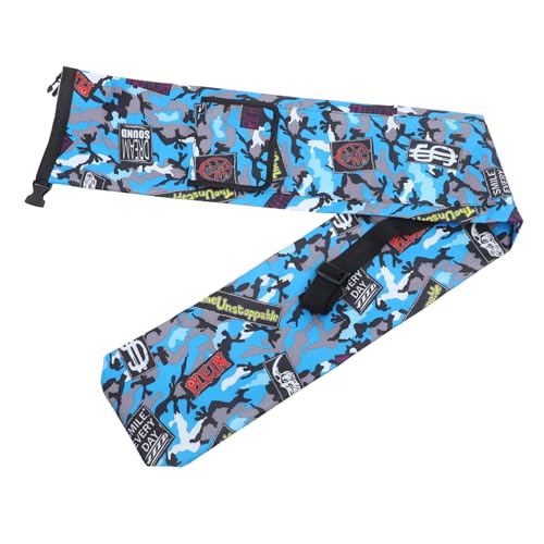 Gogogmee wasserdichte Faltbare Oxford Angeltasche für Angelruten und Schirme Großer Fishing Gear Organizer mit Seitentasche Leichter Fishing Tools Bag für Outdoor und Strand von Gogogmee