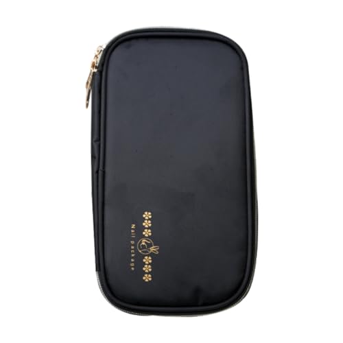 Gogogmee wasserdichte Maniküre Pinsel Aufbewahrungstasche für Nagelkunst Stifte Organizer mit Fächern für Nagelstudio und Unterwegs Kompakt und Praktisch für Sauberes Arbeiten von Gogogmee