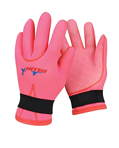 Gogokids Kinder Tauchhandschuhe, Neoprenhandschuhe 3MM Handschuhe für Sport im Wasser Tauchen Segeln Surfen 3-13 Jahre von Gogokids