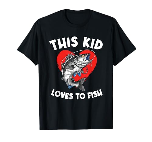 Angelbekleidung – dieses Kind liebt es zu fischen T-Shirt Angelbekleidung – dieses Kind liebt es zu fischen T-Shirt von Going Fishing Outfits | Bass Fisherman Gifts