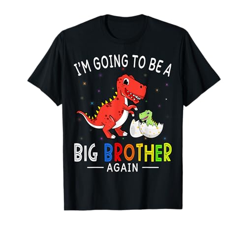 I'm Going To Be A Big Brother Again 2023 Dinosaurier Boys T-Shirt I'm Going To Be A Big Brother Again 2023 Dinosaurier Boys T-Shirt von Going to be a Big Brother Promoted to Big Brother