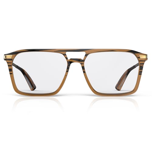 Goiteia Blue Light Glasses for Men-Clear Tint Computer Glasses for Ture Color-Ease Digital Eye Strain-Ultra Light & Spring Hinges for Better Comfor von Goiteia
