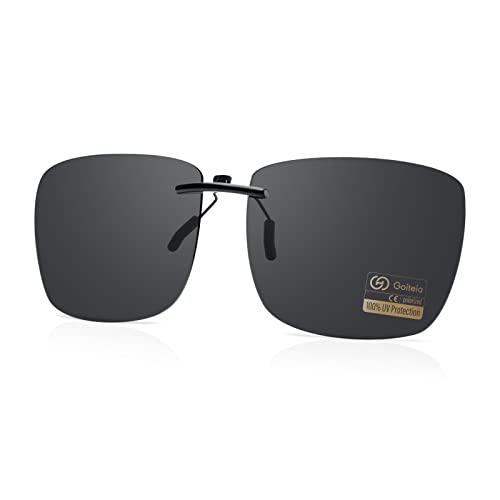 Goiteia Polarisierte Sonnenbrille Clip für Brillenträger - Sonnenbrille Zum Aufstecken Polarisiert, Sonnenbrillen Aufsatz Brille Damen Herren von Goiteia