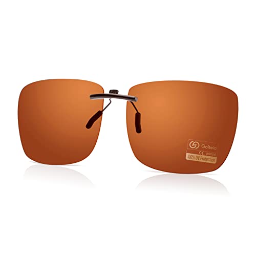 Goiteia Polarisierte Sonnenbrille Clip für Brillenträger - Sonnenbrille Zum Aufstecken Polarisiert, Sonnenbrillen Aufsatz Brille Damen Herren von Goiteia