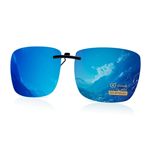 Goiteia Polarisierte Sonnenbrille Clip für Brillenträger - Sonnenbrille Zum Aufstecken Polarisiert, Sonnenbrillen Aufsatz Brille Damen Herren von Goiteia