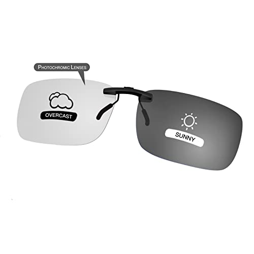 Goiteia Polarisierte Sonnenbrille Clip für Brillenträger - Sonnenbrille Zum Aufstecken Polarisiert, Sonnenbrillen Aufsatz Brille Damen Herren von Goiteia