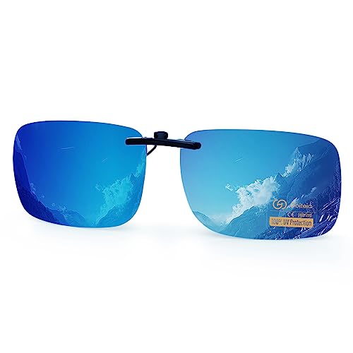 Goiteia Polarisierte Sonnenbrille Clip für Brillenträger - Sonnenbrille Zum Aufstecken Polarisiert, Sonnenbrillen Aufsatz Brille Damen Herren von Goiteia