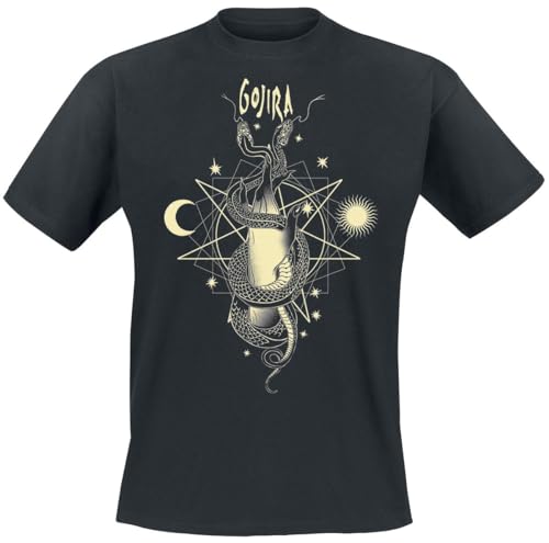 Gojira Celestial Snakes Männer T-Shirt schwarz M 100% Baumwolle Band-Merch, Bands von Gojira