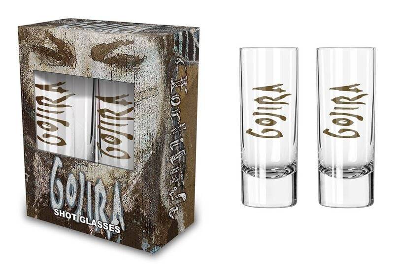 Gojira Fortitude Schnapsglas-Set klar von Gojira