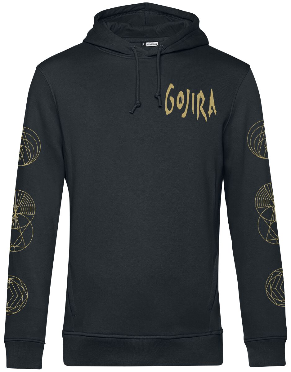 Gojira Kapuzenpullover - Symbols - S bis XXL - für Männer - Größe XXL - schwarz  - Lizenziertes Merchandise! von Gojira