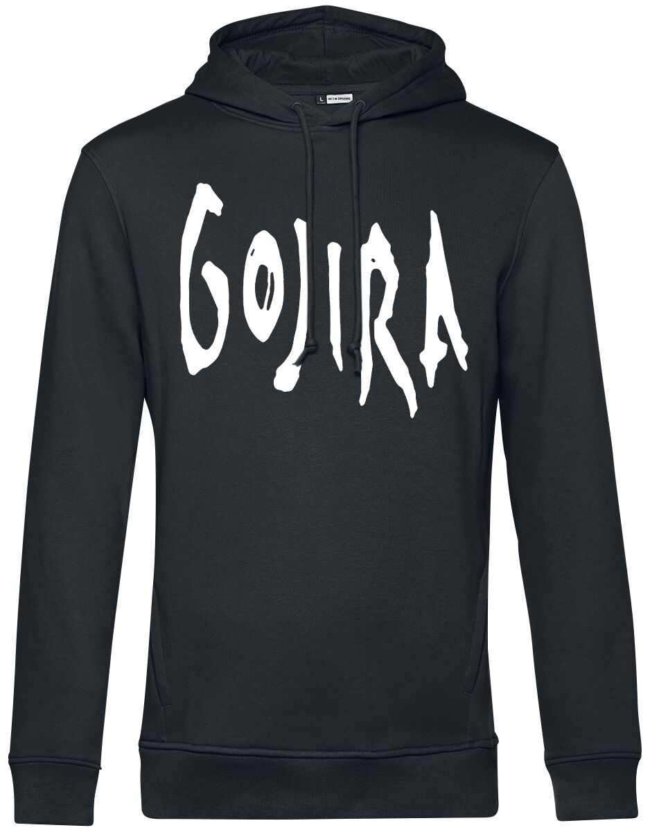 Gojira Kapuzenpullover - Woodblock Whales - S bis XXL - für Männer - Größe S - schwarz  - Lizenziertes Merchandise! von Gojira