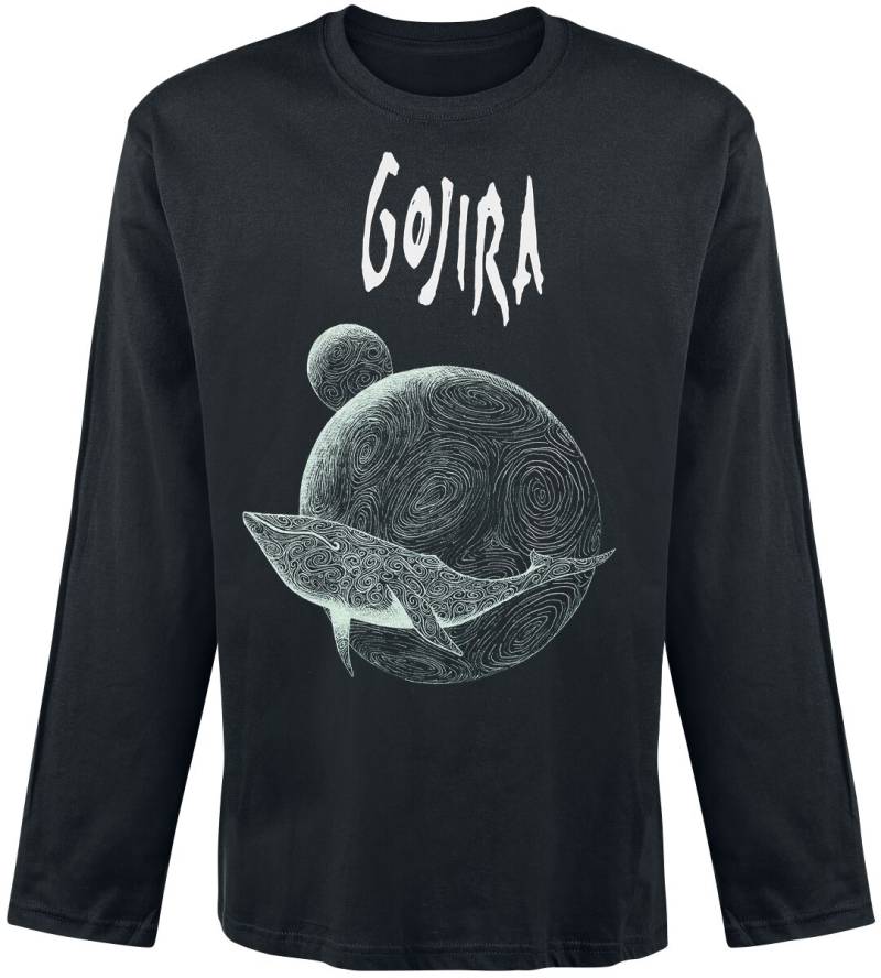 Gojira Langarmshirt - Flying Whale - S bis XL - für Männer - Größe XL - schwarz  - Lizenziertes Merchandise! von Gojira