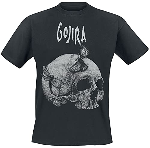 Gojira Moth Skull Männer T-Shirt schwarz M von Gojira