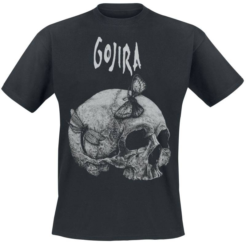 Gojira T-Shirt - Moth Skull - S bis XXL - für Männer - Größe XL - schwarz  - Lizenziertes Merchandise! von Gojira