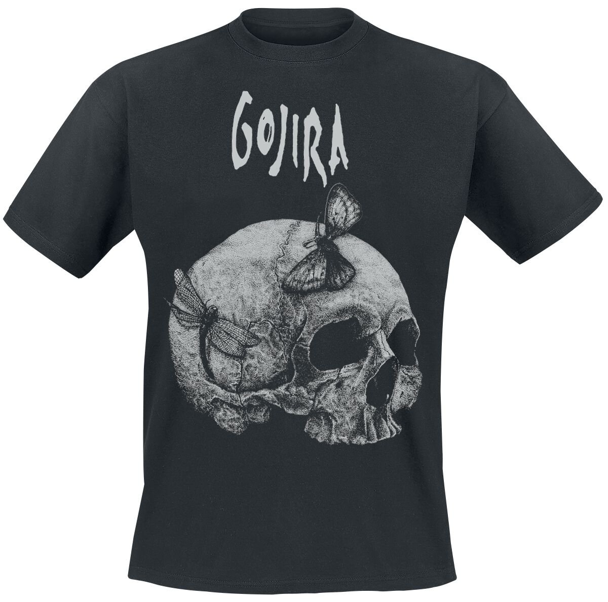 Gojira T-Shirt - Moth Skull - S bis XXL - für Männer - Größe M - schwarz  - Lizenziertes Merchandise! von Gojira