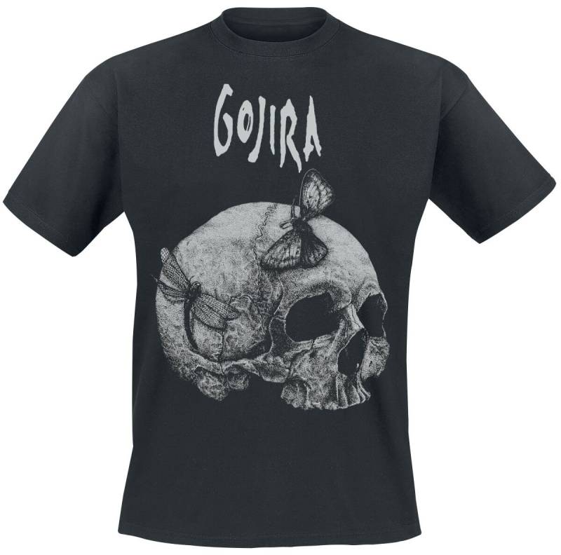 Gojira T-Shirt - Moth Skull - S bis XXL - für Männer - Größe S - schwarz  - Lizenziertes Merchandise! von Gojira